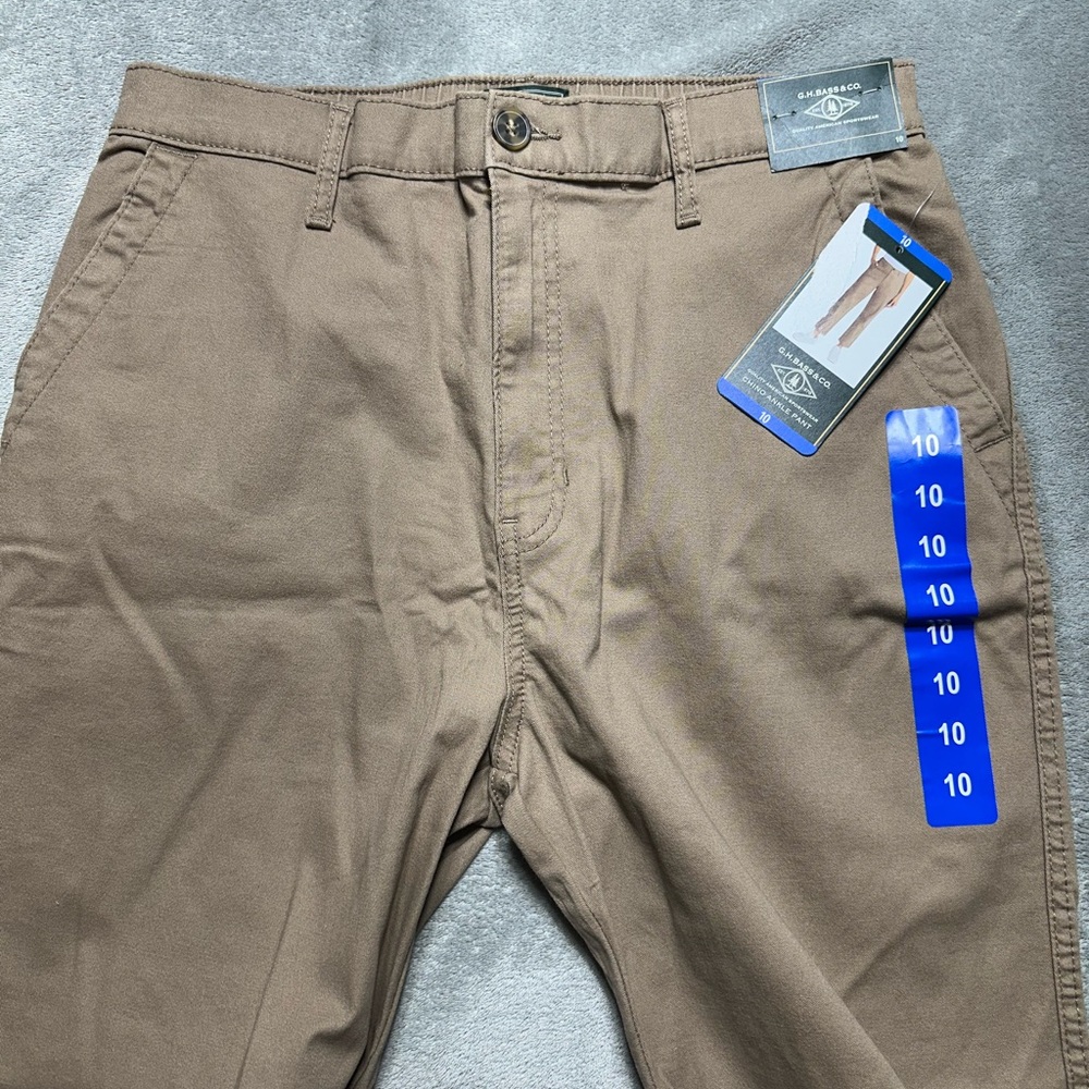 G.H. Bass & Co. Ladies' Chino Ankle Pant, Brown, Size 10